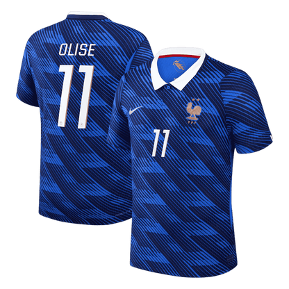 OLISE #11 Mens France World Cup Home Jersey 2026 - Player Version (Slim Fit)