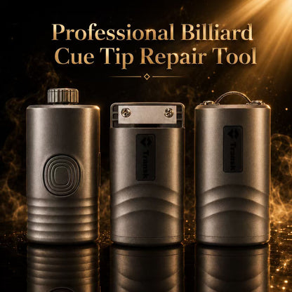 3-Piece Professional Pool Cue Tip Repair Tool Set – Tip Trimmer, Curvature Shaper & Ferrule Leveler