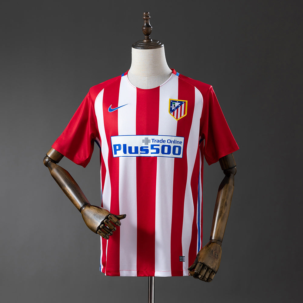 Atletico Madrid Jersey 2016-17 Home Retro Football Kit