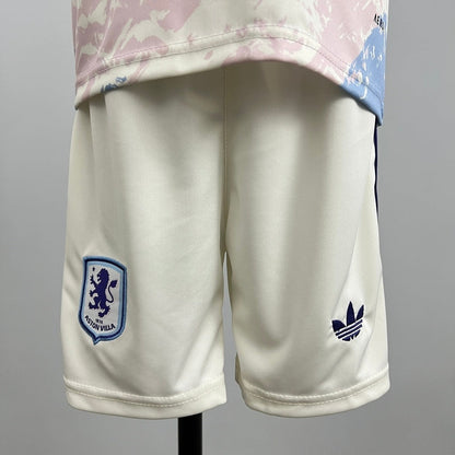 Kids Aston Villa Jersey 25/26 Third Football Kit Soccer Jersey