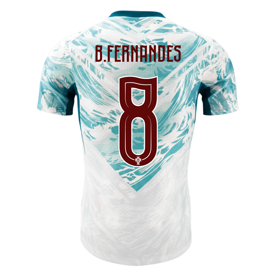 B.FERNANDES #8 Mens Portugal World Cup Away Jersey 2026 - Player Version (Slim Fit)