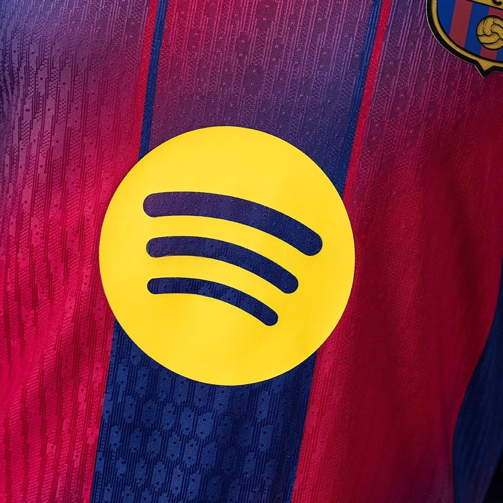 Barcelona Jersey 25/26 Home Football Kit  Long Sleeves Player Version