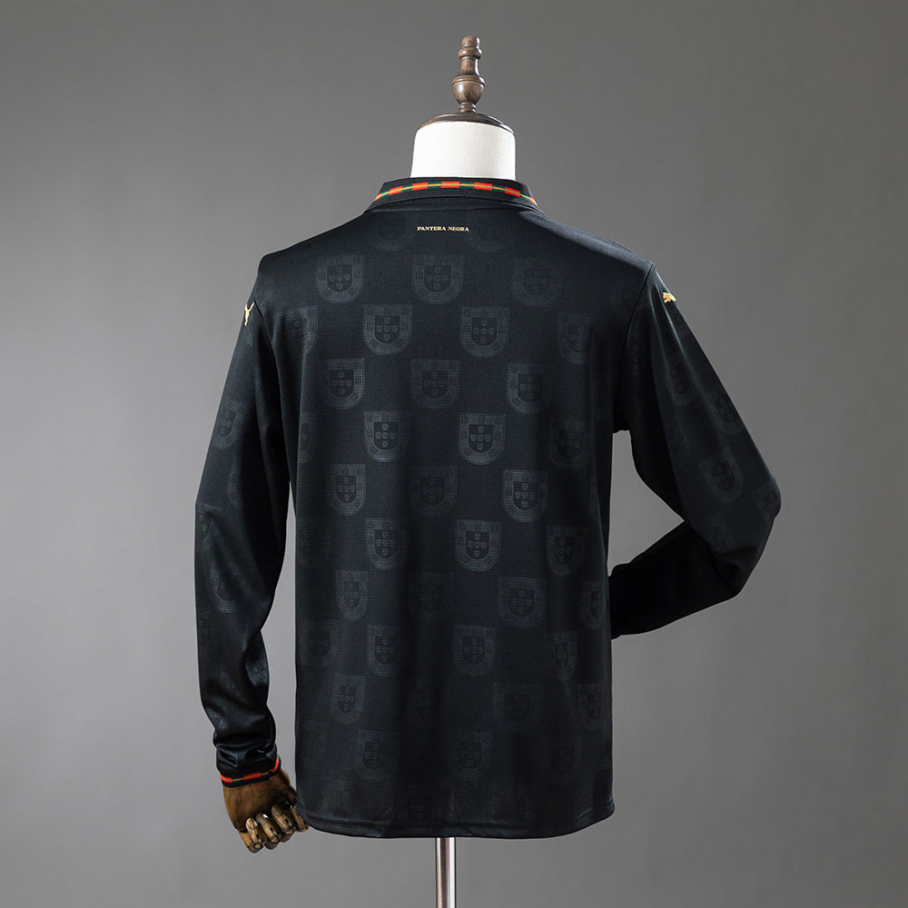 Portugal Black Jersey 25/26 Special Football Kit Long Sleeves
