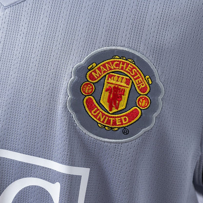 Manchester United Jersey 2007/08 Grey Goalkeepe Retro Kit
