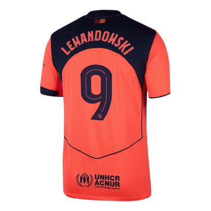 LEWANDOWSKI #9 Mens Barcelona Third Jersey 2025/26 - UCL