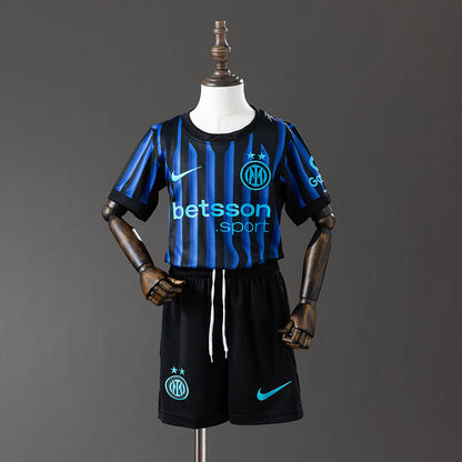 Kids Inter Milan Jersey 25/26 Home Football Kit