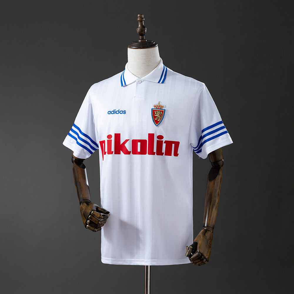 Real Zaragoza Jersey 1995-97 Home Retro Football Kit