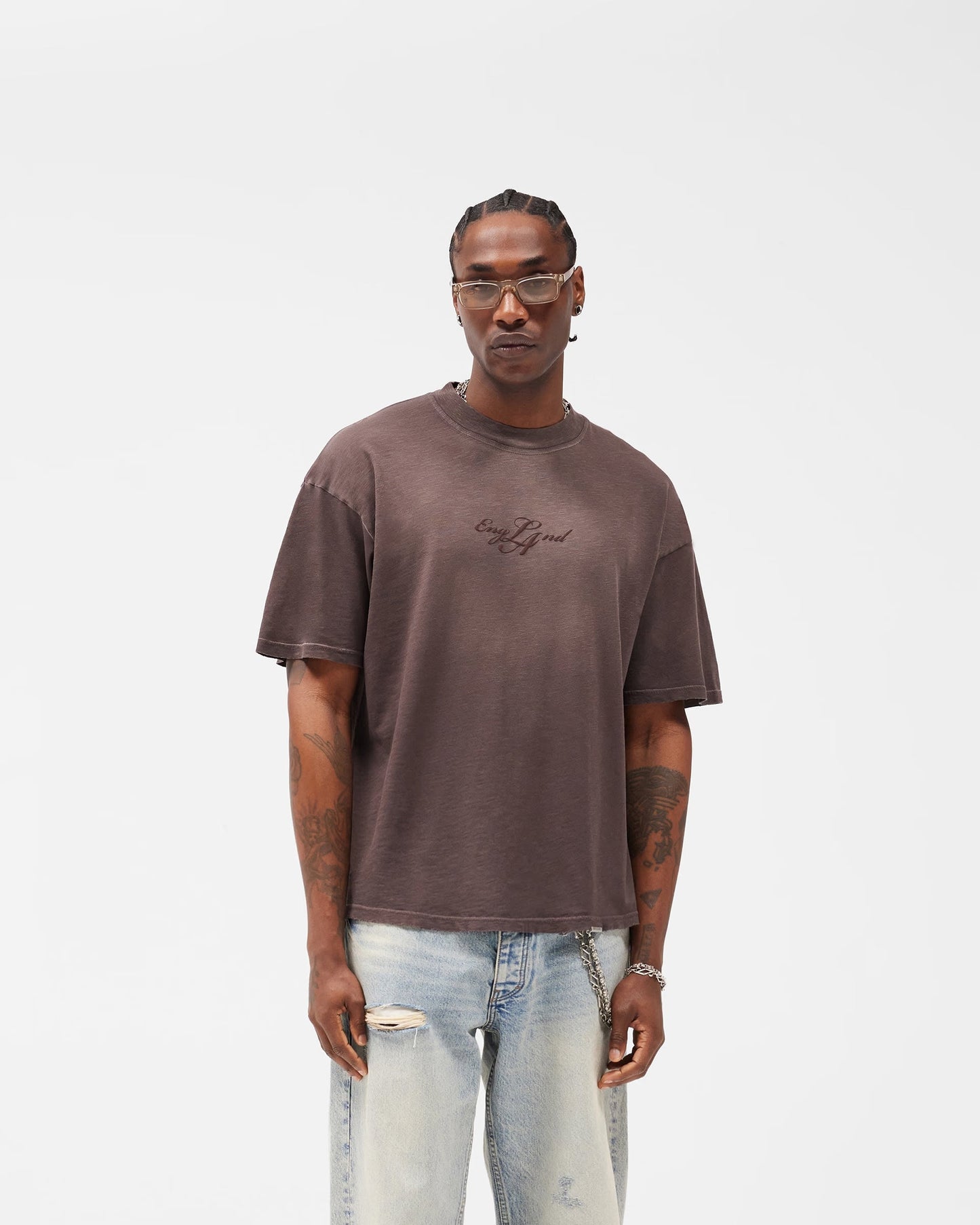 Represent EngLAnd T-Shirt in Washed Brown