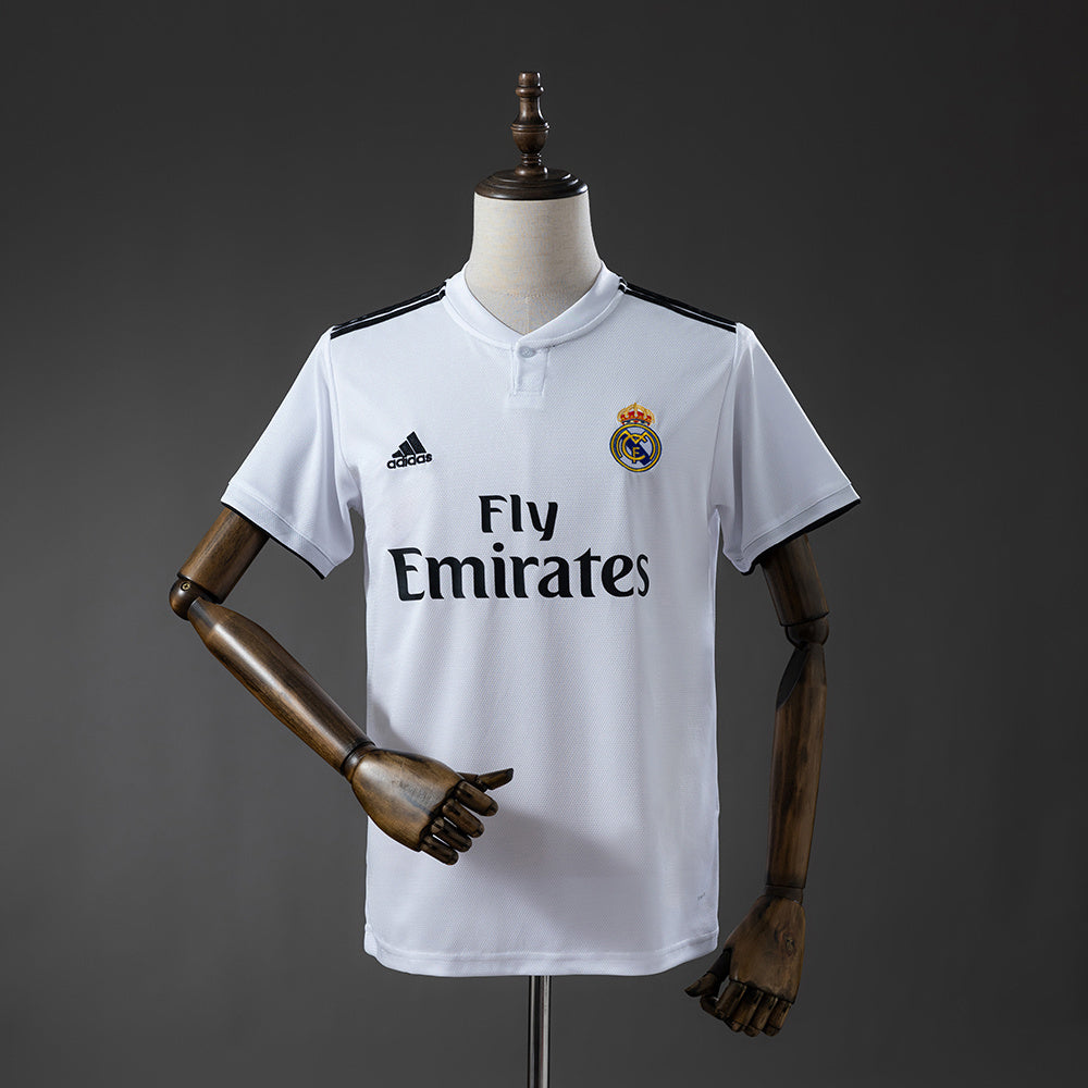 Real Madrid Home Jersey 2018-19 Retro Football Kit Soccer Shirt
