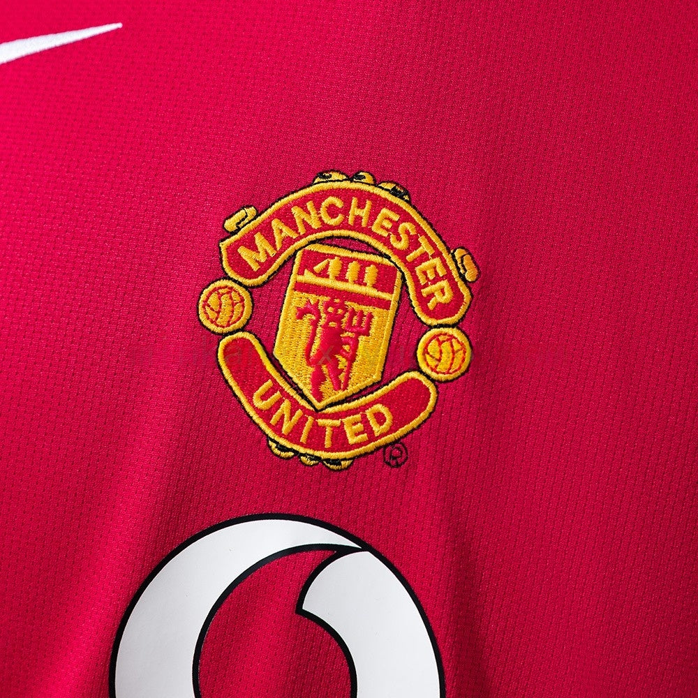 Manchester United Jersey 2004/06 Home Retro Kit Long Sleeves