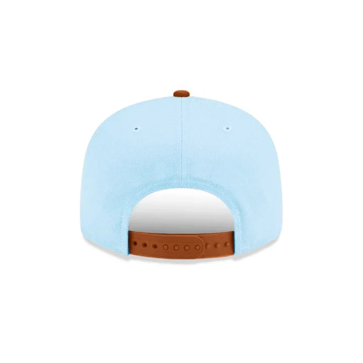 New Era Los Angeles Angels Color Pack 2-Tone 9FIFTY Snapback Hat-Light Blue/ Rust