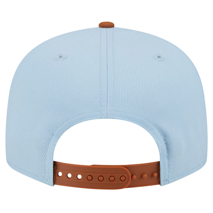 New Era New York Yankees 2-Tone Color Pack 9FIFTY Snapback Hat -Light Blue/Rust