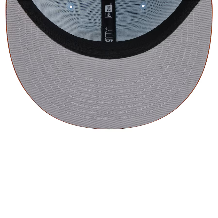 New Era New York Yankees 2-Tone Color Pack 9FIFTY Snapback Hat -Light Blue/Rust