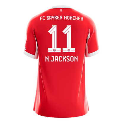 N.JACKSON #11 Mens Bayern Munich Home Jersey 2025/26 [PREMIUM]