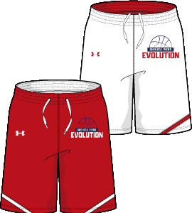 Under Armour Youth Clutch 2 Reversible Short - Red