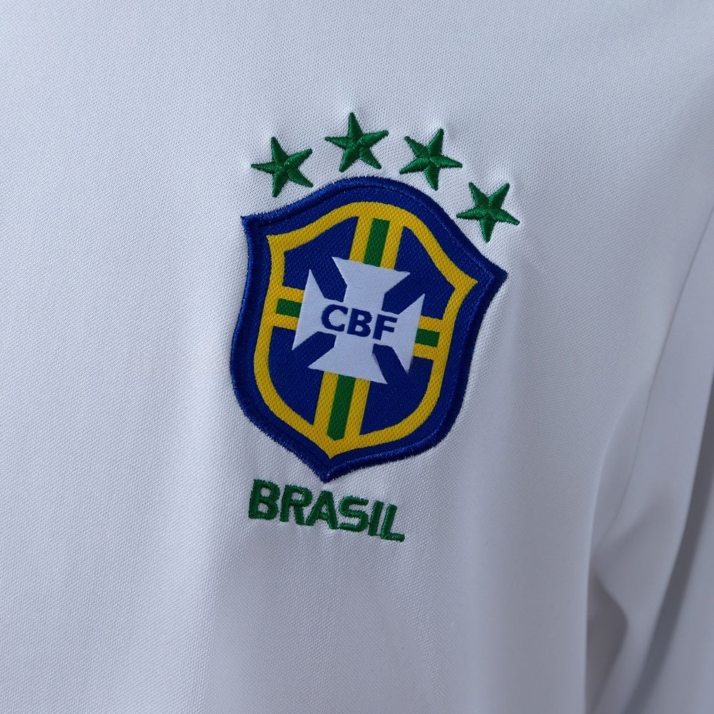 Brazil Away Jersey 1998 White Retro Football Kit Soccer Shirt