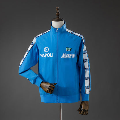 Napoli Windbreaker 1988-1989 Blue Football Soccer Jacket