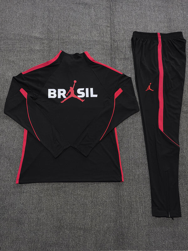 Kids Brazil Training Tracksuits 2026 Football Kit Soccer Jersey
