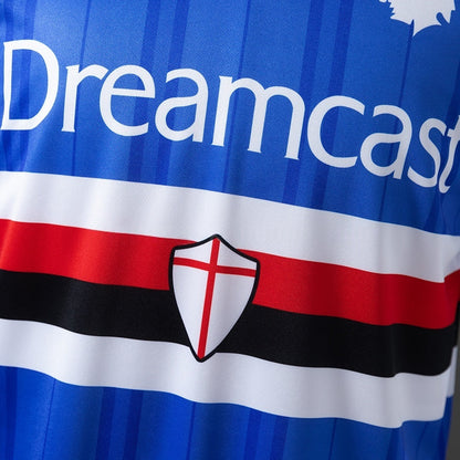 Sampdoria Home Jersey 2000-2001 Retro Football Kit Soccer Shirt