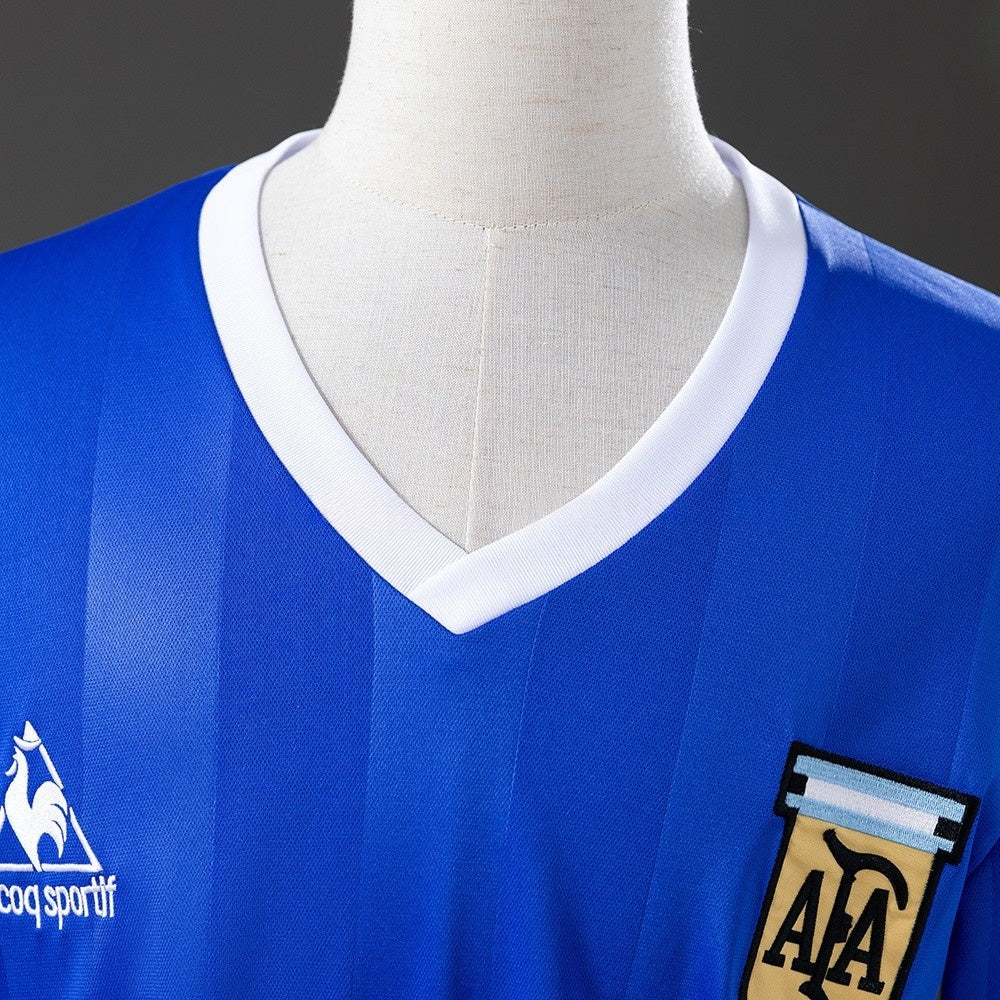 Argentina Jersey 1986 Away Retro Football Kit