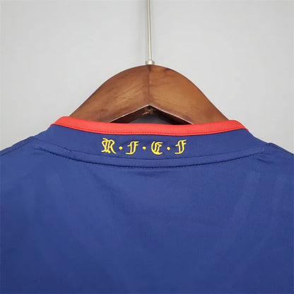 Spain Jersey Away kit 2010 Retro Long Sleeves Football Team Soccer