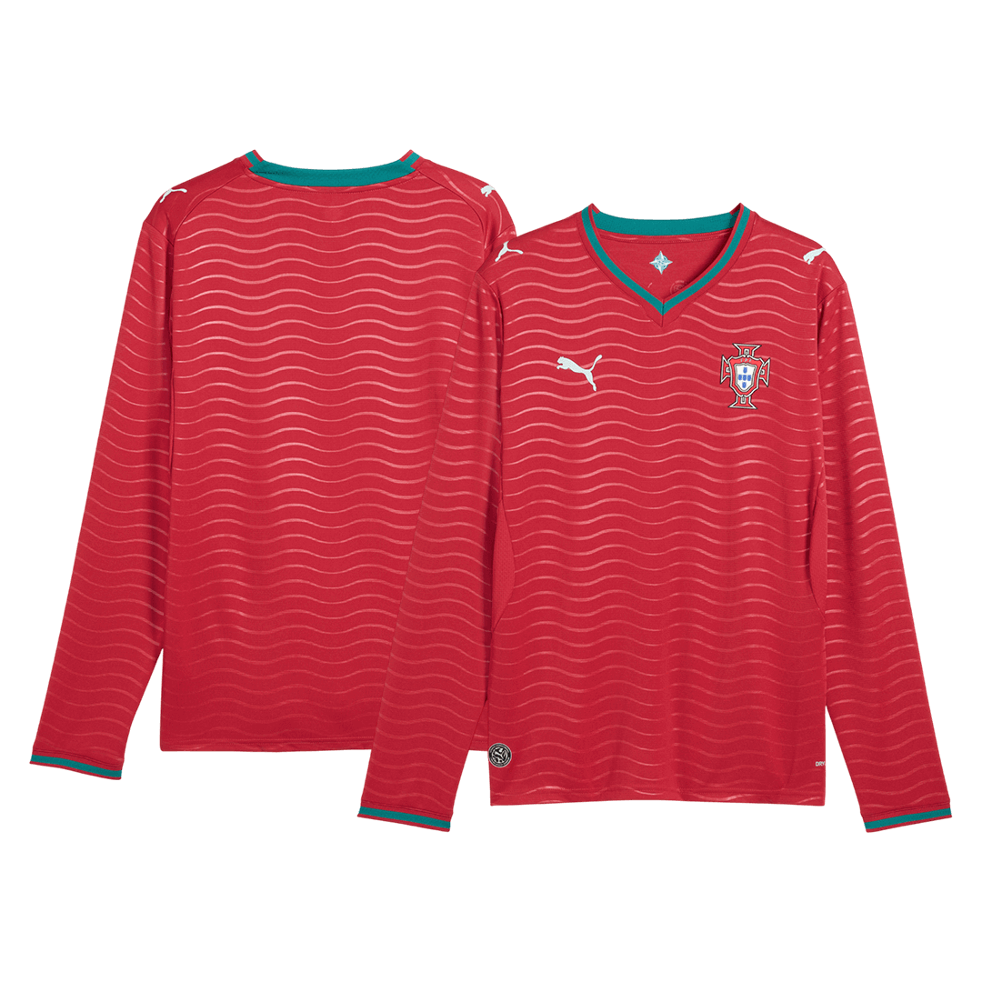 Mens Portugal World Cup Home Long Sleeve Jersey 2026