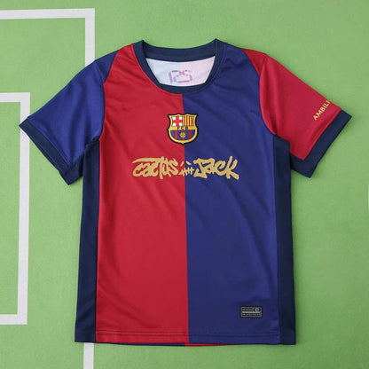 Barcelona Home Travis Scott 24/25 Season Kids Kit