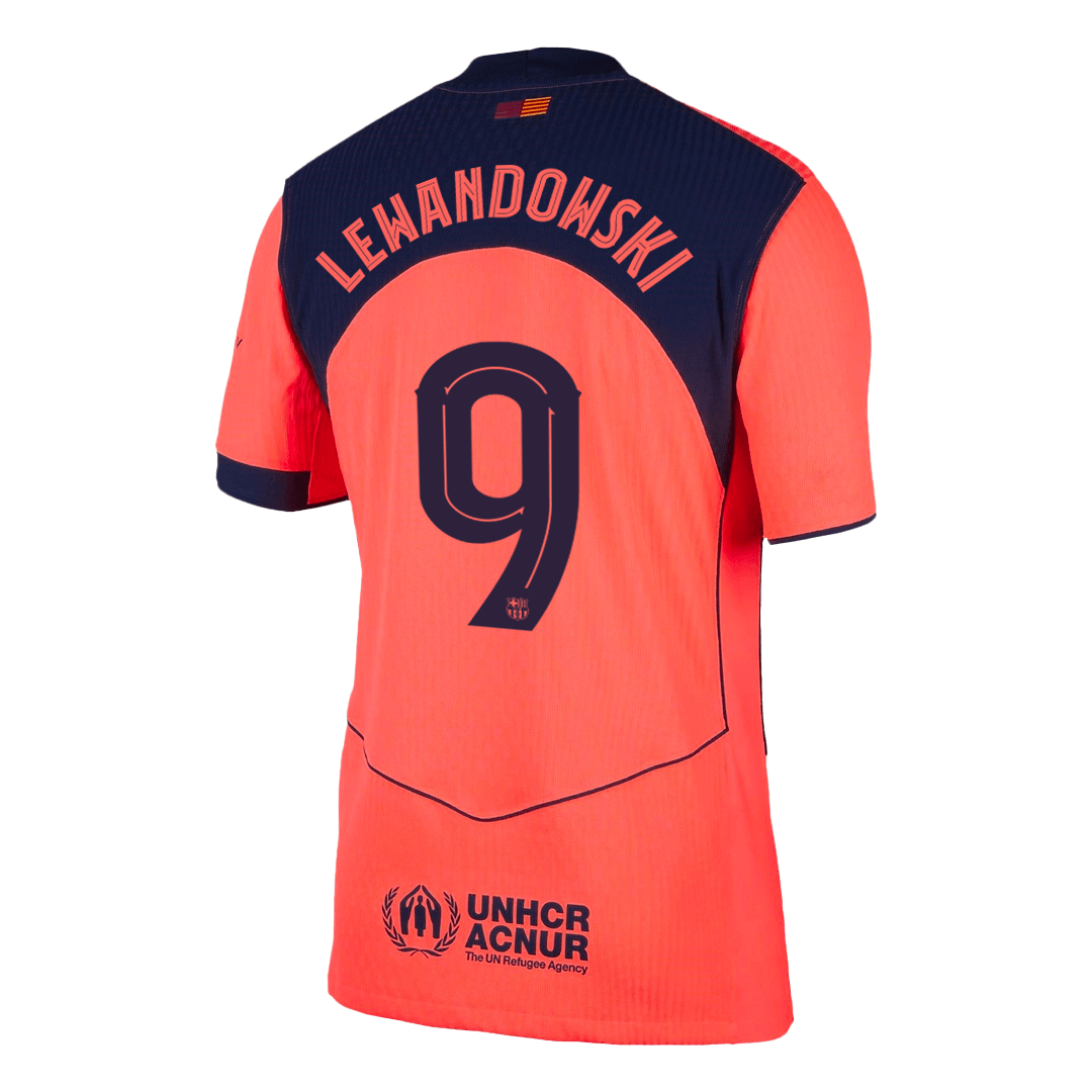 LEWANDOWSKI #9 Mens Barcelona Third Jersey 2025/26 UCL - Player Version (Slim Fit)