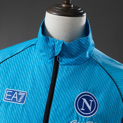 Napoli Windbreaker 2025/26 Blue Football Soccer Jacket