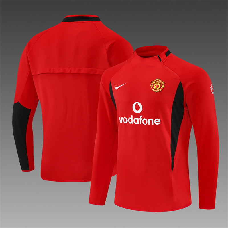 Retro Manchester United Training Tracksuits 2002-03 Football Kit Soccer Jersey