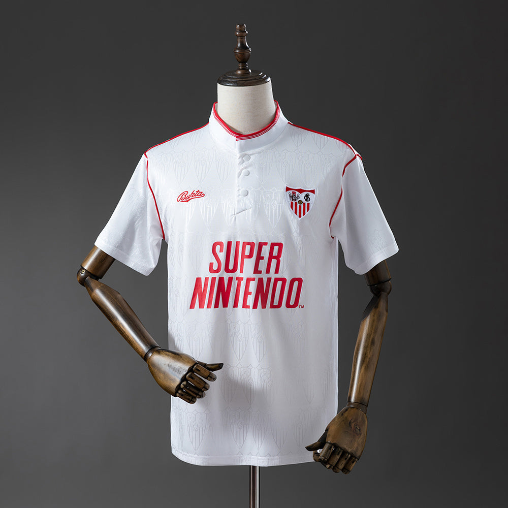 Sevilla Jersey 1991-92 Home Retro Football Kit