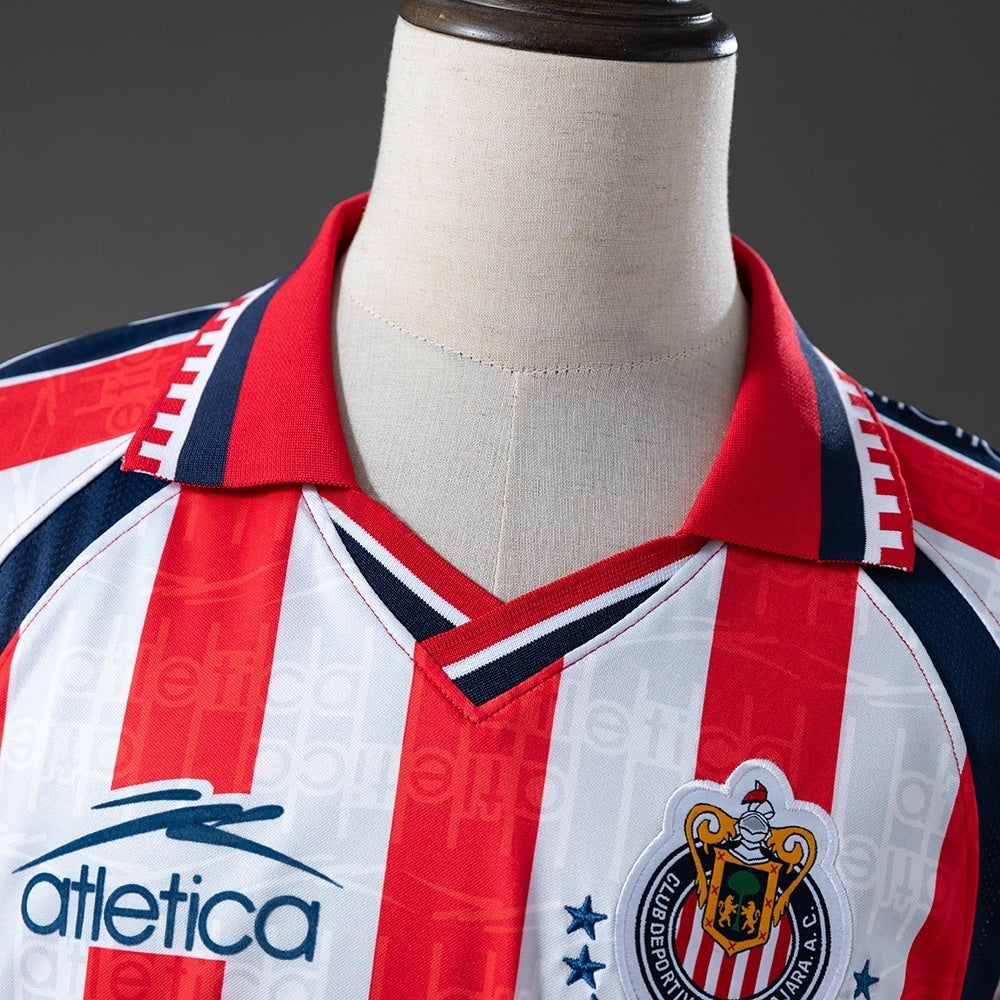 Retro Chivas Home Jersey 1999-2000 Long Sleeves Football Kit Soccer Shirt