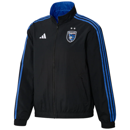 ADIDAS SAN JOSE EARTHQUAKES REVERSIBLE ANTHEM JACKET