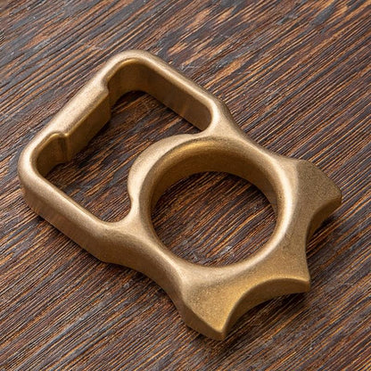 Brass Bottle Opener Knuckles – H-59 Compact Ring with Stonewash 12mm EDC