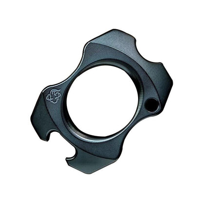 Brass Bottle Opener Knuckles – Zirconium Single Finger Ring for Alternative Styling