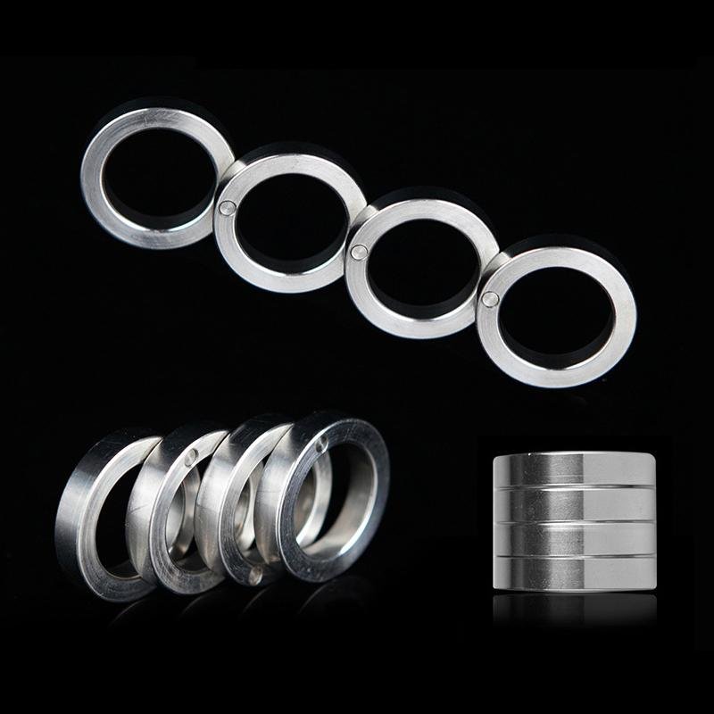 Brass Folding Knuckles – Ring with Transformable Self Defense Jewelry