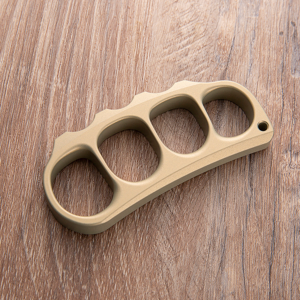 Brass Four Finger Knuckles – 7075 Aluminum with Pea Pods 15mm Ultra Thick Lightweight