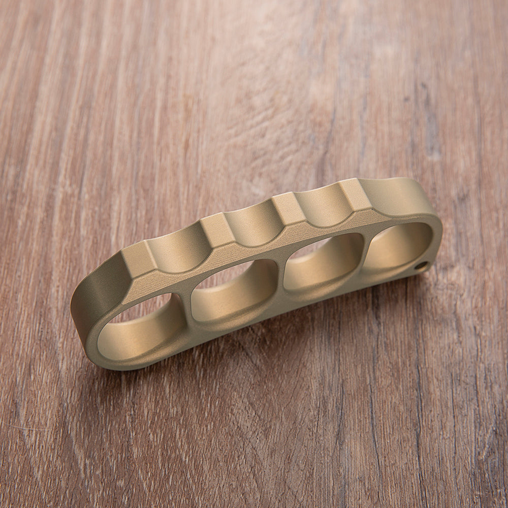 Brass Four Finger Knuckles – 7075 Aluminum with Pea Pods 15mm Ultra Thick Lightweight