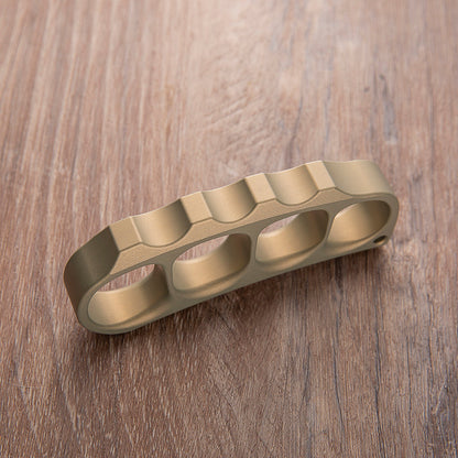 Brass Four Finger Knuckles – 7075 Aluminum with Pea Pods 15mm Ultra Thick Lightweight