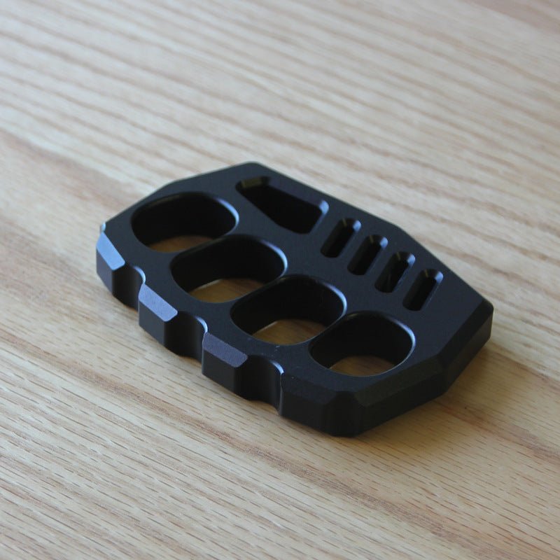 Brass Four Finger Knuckles – Aluminum Alloy with 15mm Ultra-Thick Black Oxide
