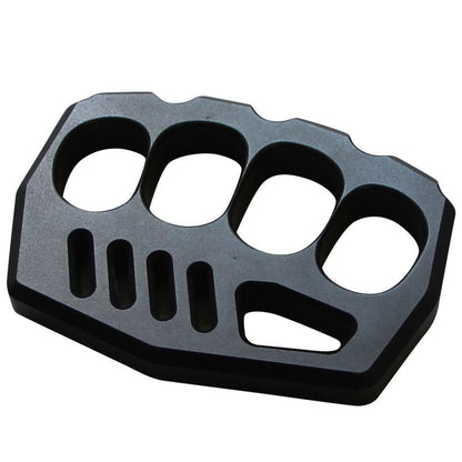 Brass Four Finger Knuckles – Aluminum Alloy with 15mm Ultra-Thick Black Oxide
