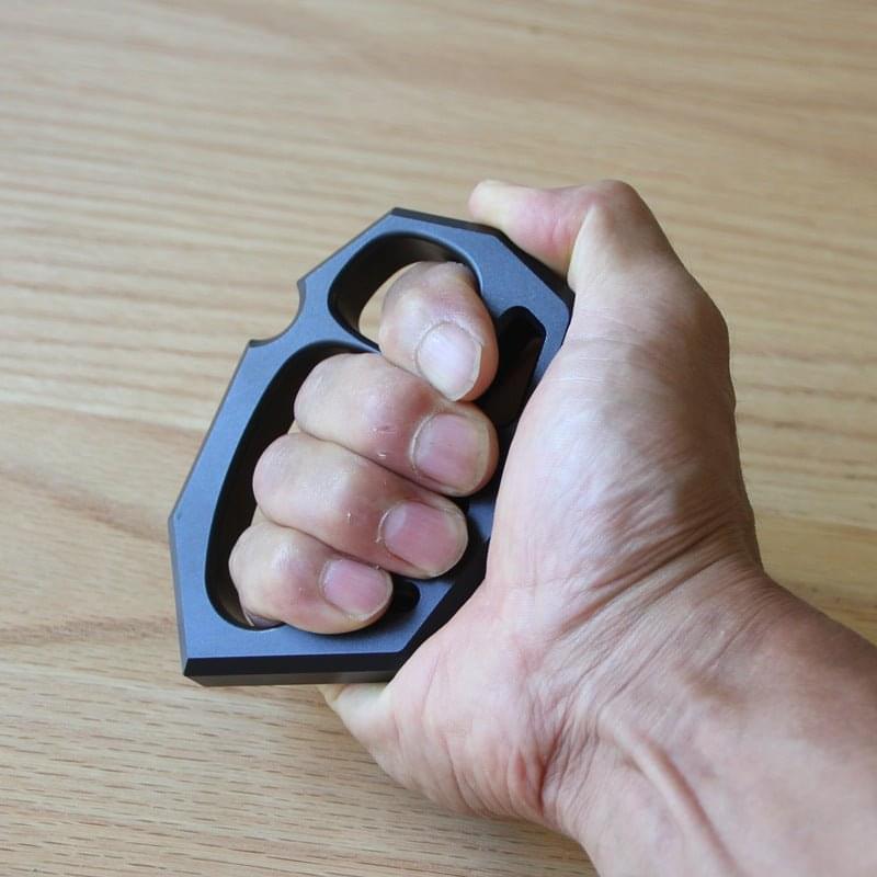Brass Four Finger Knuckles – Aluminum Alloy with Black Oxide 15mm Lightweight