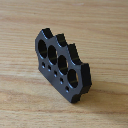 Brass Four Finger Knuckles – Black Oxide 15mm Lightweight with Aluminum Alloy