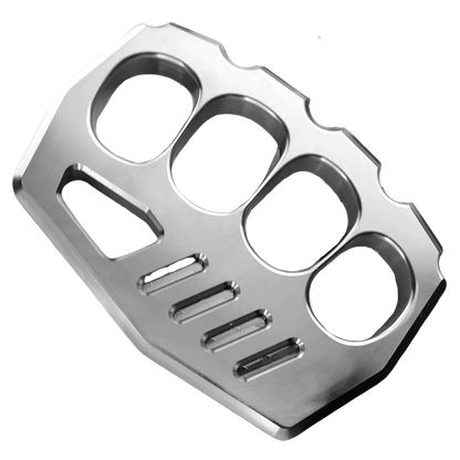 Brass Four Finger Knuckles – Dusters with Peace Maker 16mm Ultra Thick 520g CNC EDC