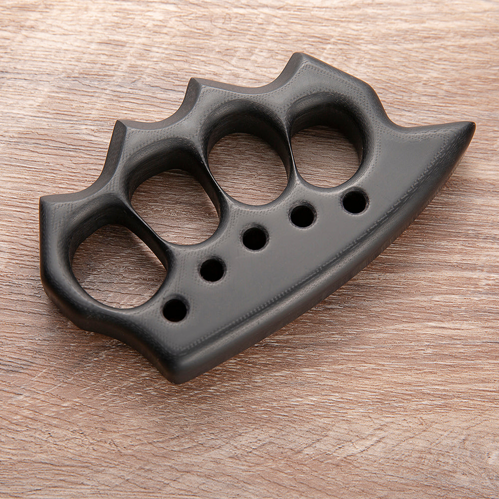 Brass Four Finger Knuckles – G10 Fiber Glass with 21mm Ultra Thick Kubotan Tip