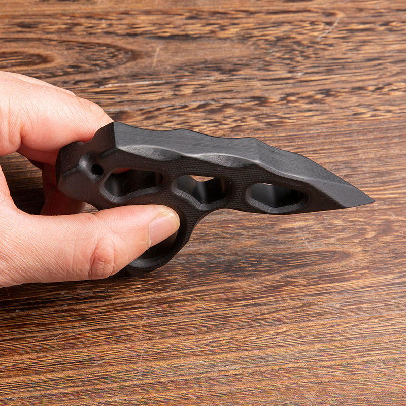Brass Four Finger Knuckles – G10 Glass Fiber with 14mm Thick Lightweight Kubotan