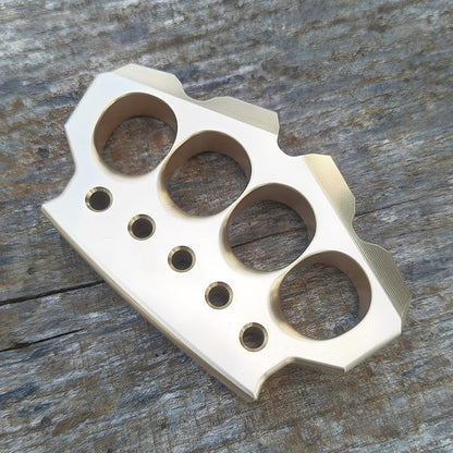 Brass Four Finger Knuckles – H-59 Ultra-Thick 15mm with Premium CNC 560g