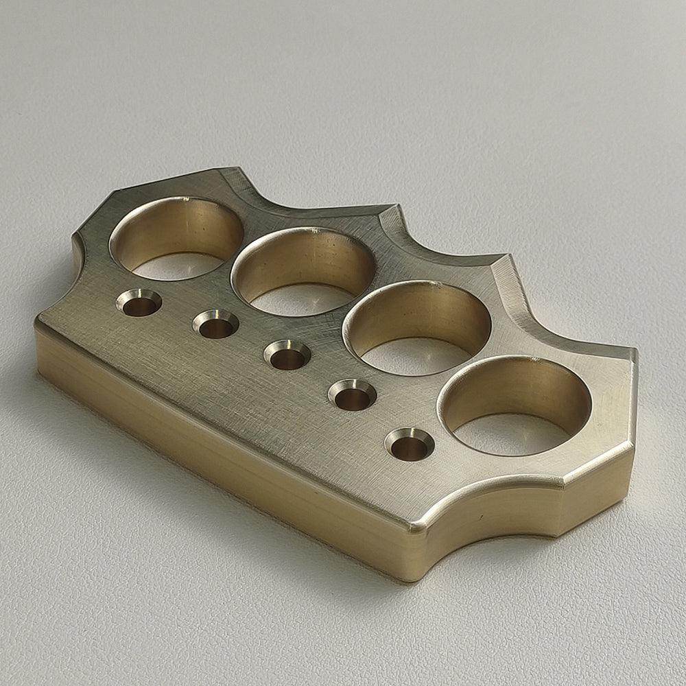 Brass Four Finger Knuckles – H-59 Ultra-Thick 15mm with Premium CNC 560g