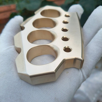 Brass Four Finger Knuckles – H-59 Ultra-Thick 15mm with Premium CNC 560g