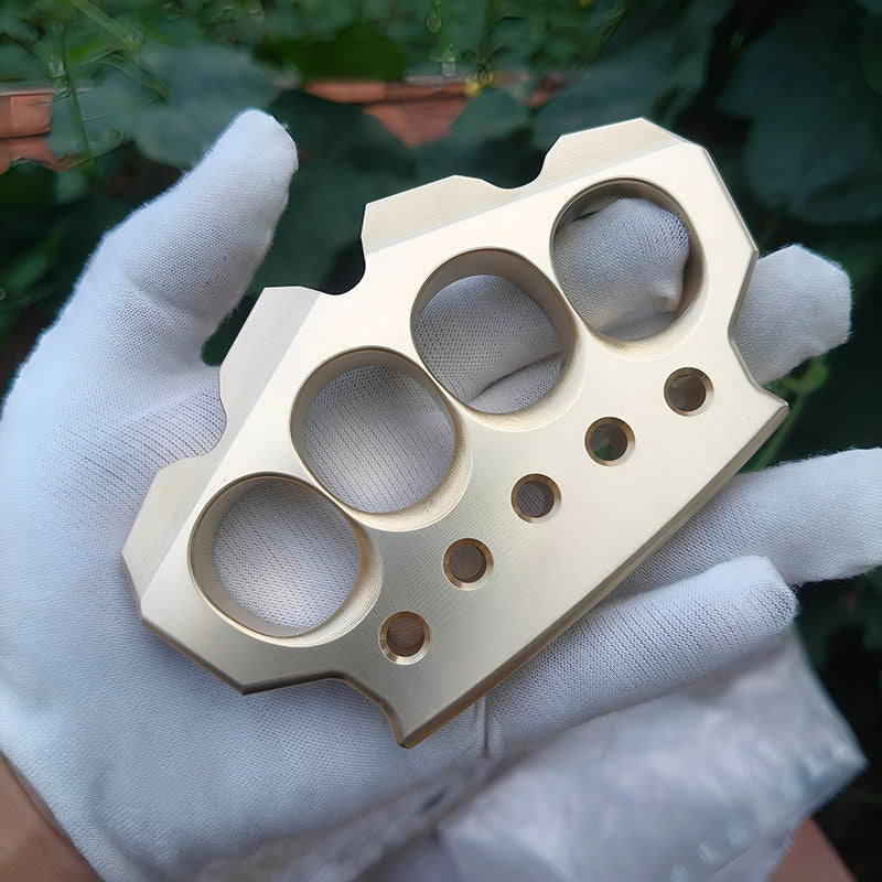 Brass Four Finger Knuckles – H-59 Ultra-Thick 15mm with Premium CNC 560g